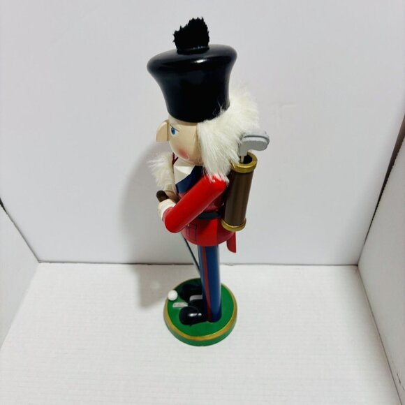 Vintage Christmas Holiday 15 Inch Golf Player Santa Nutcracker. RARE! - Picture 7 of 10